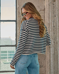 Gentle Evening Striped Cardigan