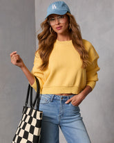 Elouise Cropped Crewneck Sweater