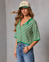 Core Society Striped Knit Cardigan