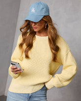 Instant Smile Ribbed Knit Sweater