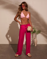 Beach Bound Drawstring Cover Up Pants