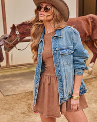 Influencer Oversized Denim Jacket