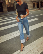 Ashland Stretch Super High Rise Straight Jeans