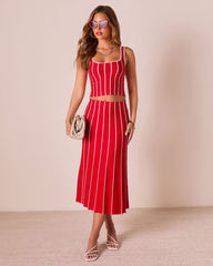 Ashlin Contrast Striped Tank