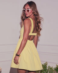 Amie Pleated Mini Dress