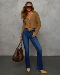 Coraline Super Stretch Mid Rise Flare Jeans