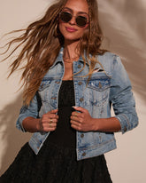 Blue Jean Baby Distressed Denim Jacket
