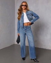 Burnt Sugar Stud Embellished Denim Jacket