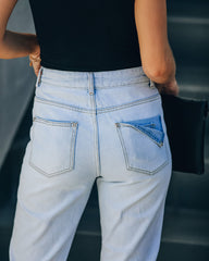 Mila High Rise Distressed Denim