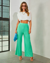 Netta Shimmer High Waist Pants