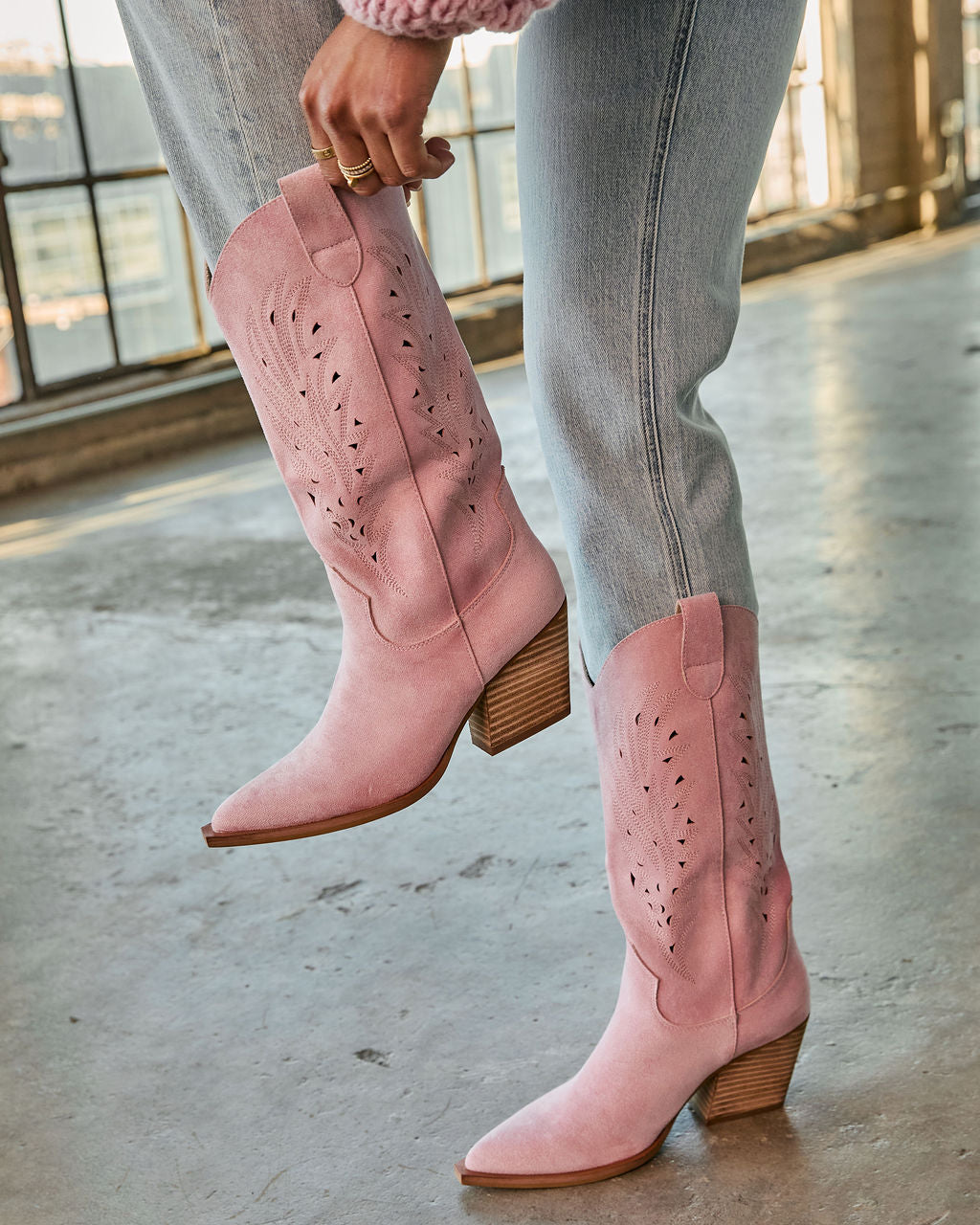Arnell Laser Cut Western Boot