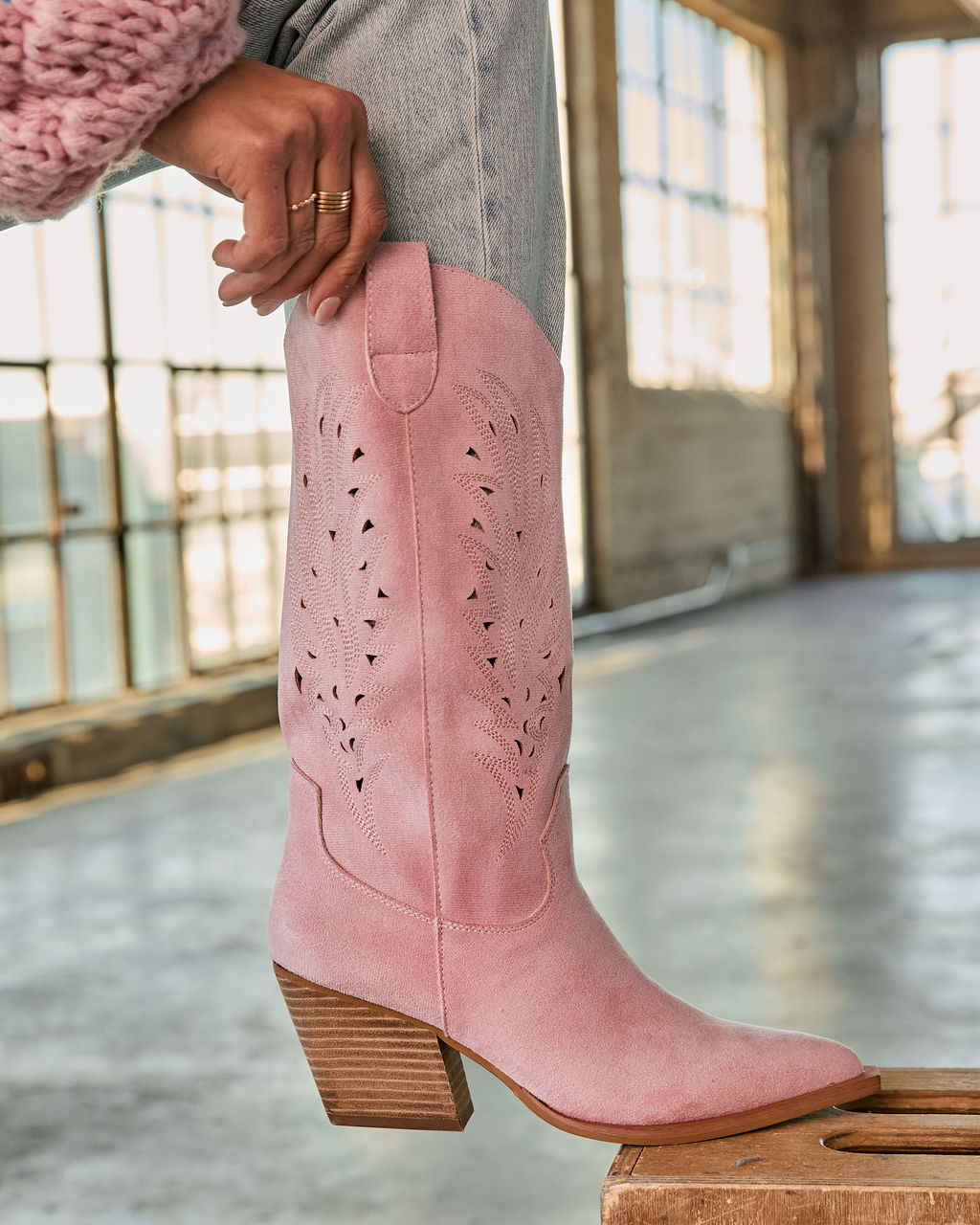 Arnell Laser Cut Western Boot
