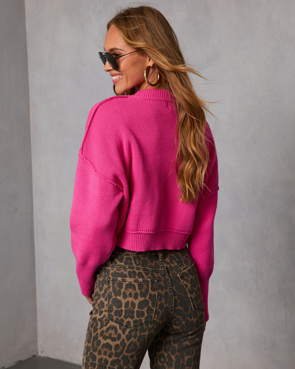 Elouise Cropped Crewneck Sweater