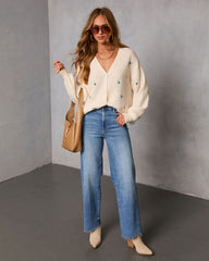 Garden Joy Knit Embroidered Sweater