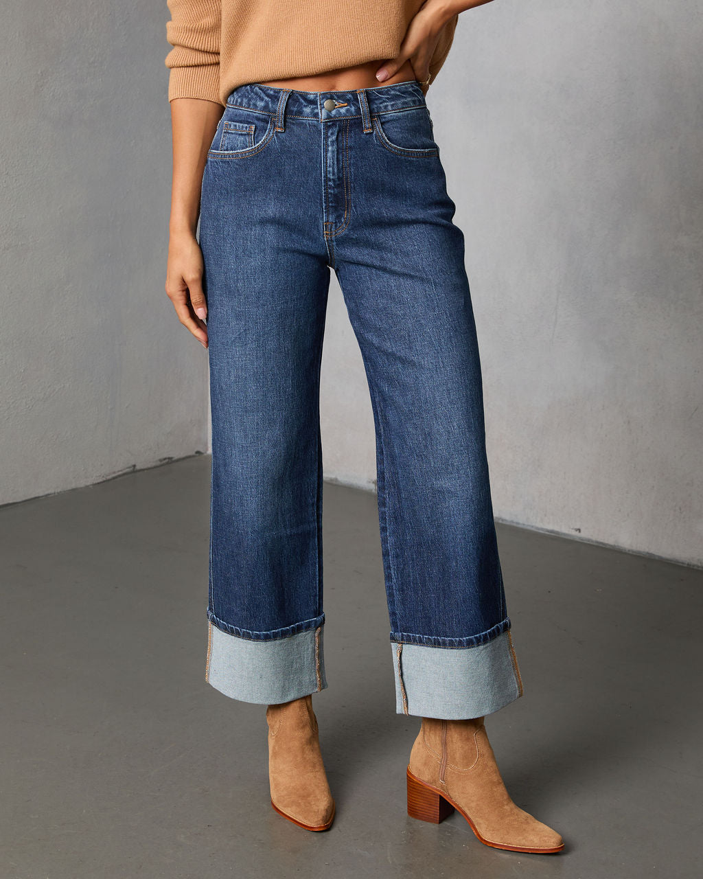 Ashland Stretch Super High Rise Straight Jeans
