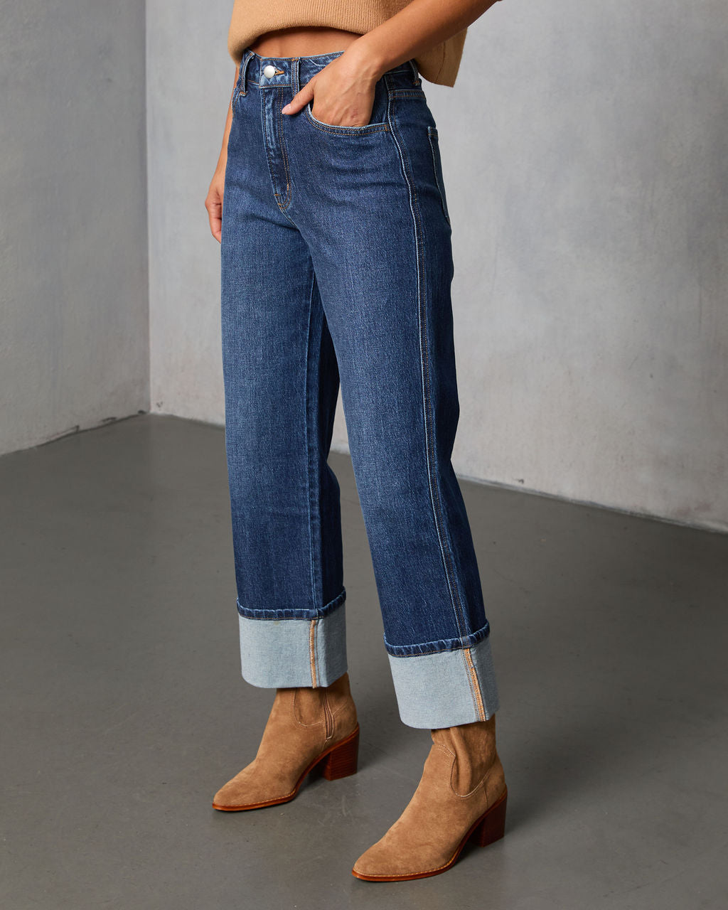 Ashland Stretch Super High Rise Straight Jeans