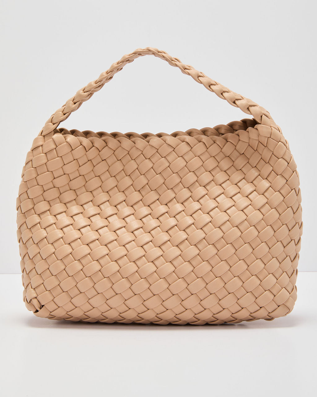 Fiah Textured Woven Vegan Leather Bag