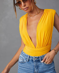 Perrine Drape Front Bodysuit