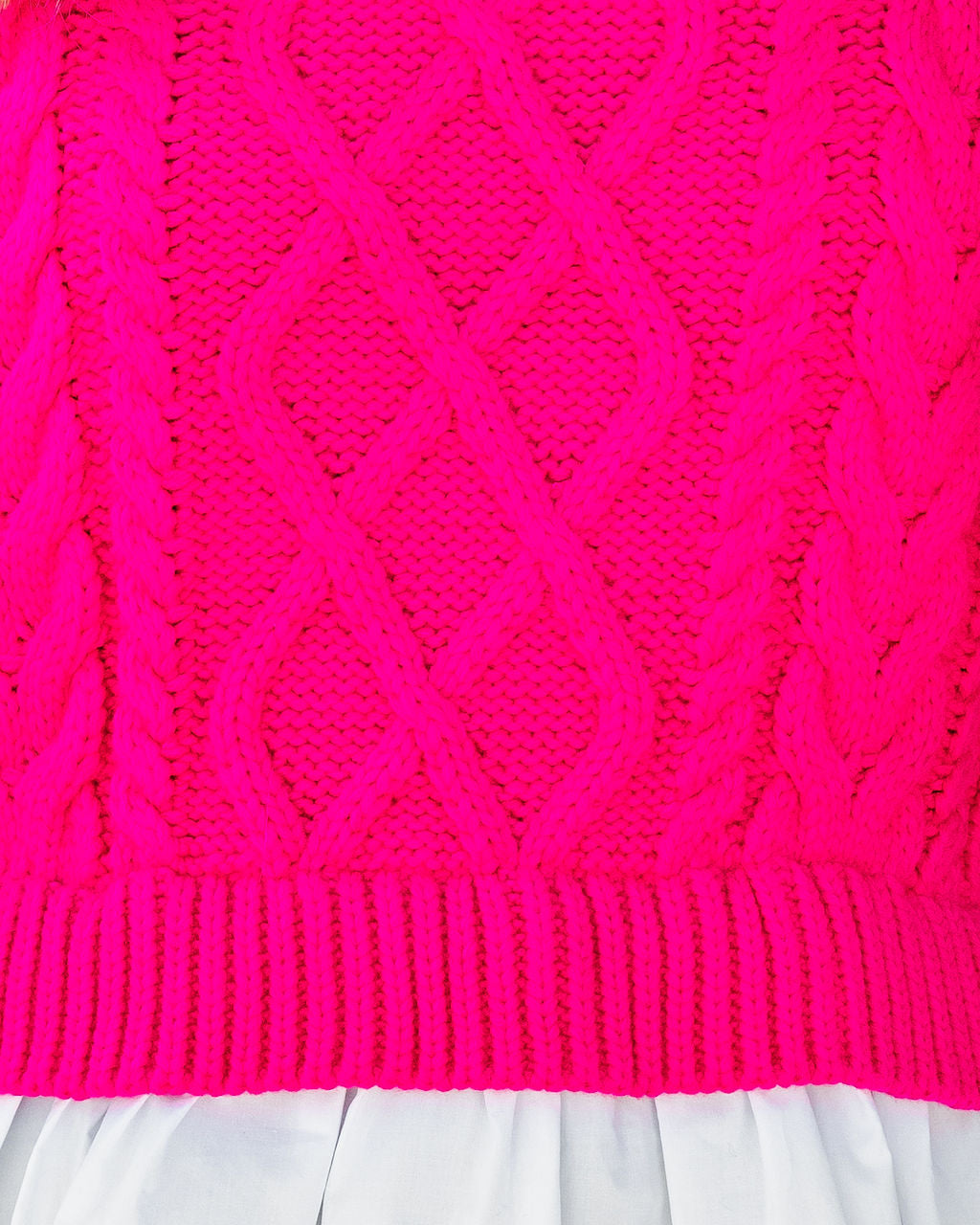 Carmine Contrast Knit Top