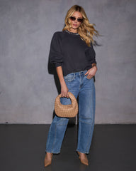 Campfire Embellished Neckline Sweater