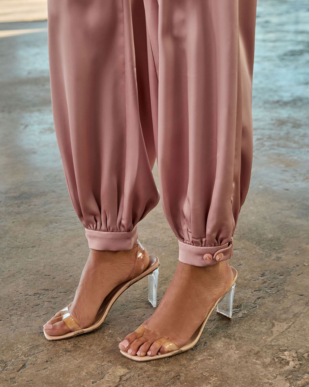 Forward Feeling Satin Joggers