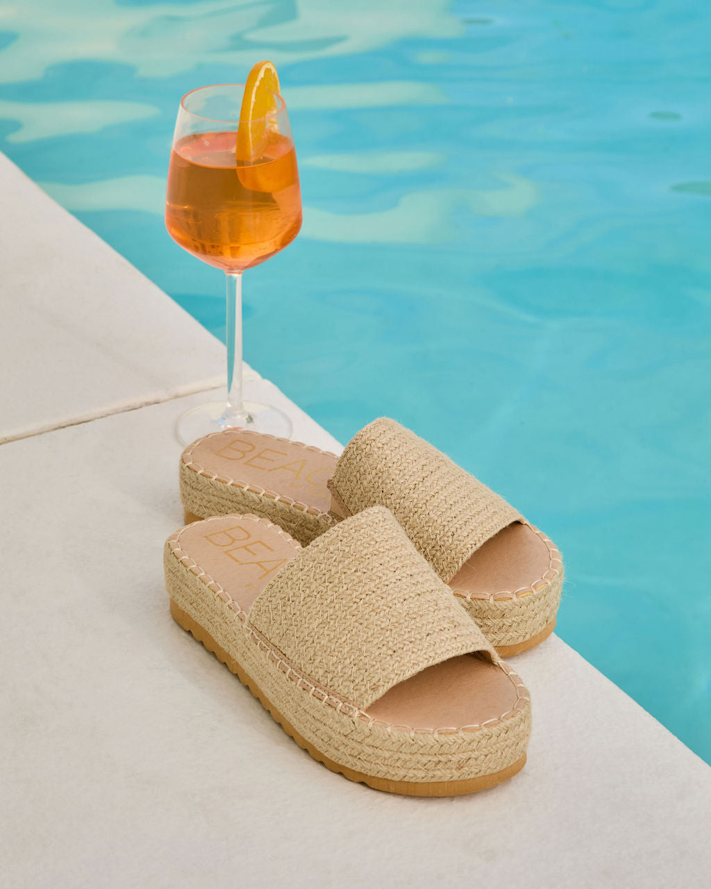 Ashlen Raffia Platform Sandals