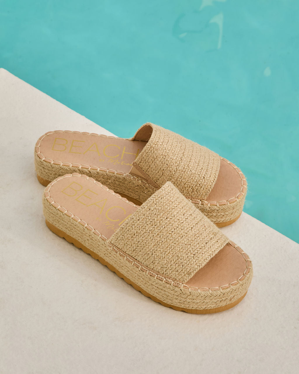 Ashlen Raffia Platform Sandals