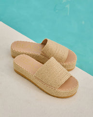 Ashlen Raffia Platform Sandals