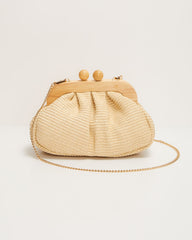 Beach Club Raffia Clutch