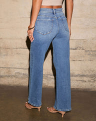 Casual Moves Super Stretch High Rise Wide Leg Jeans