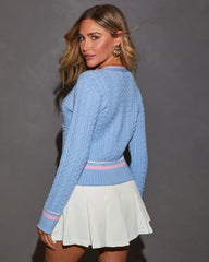 Game Set Match Button Up Cardigan Top