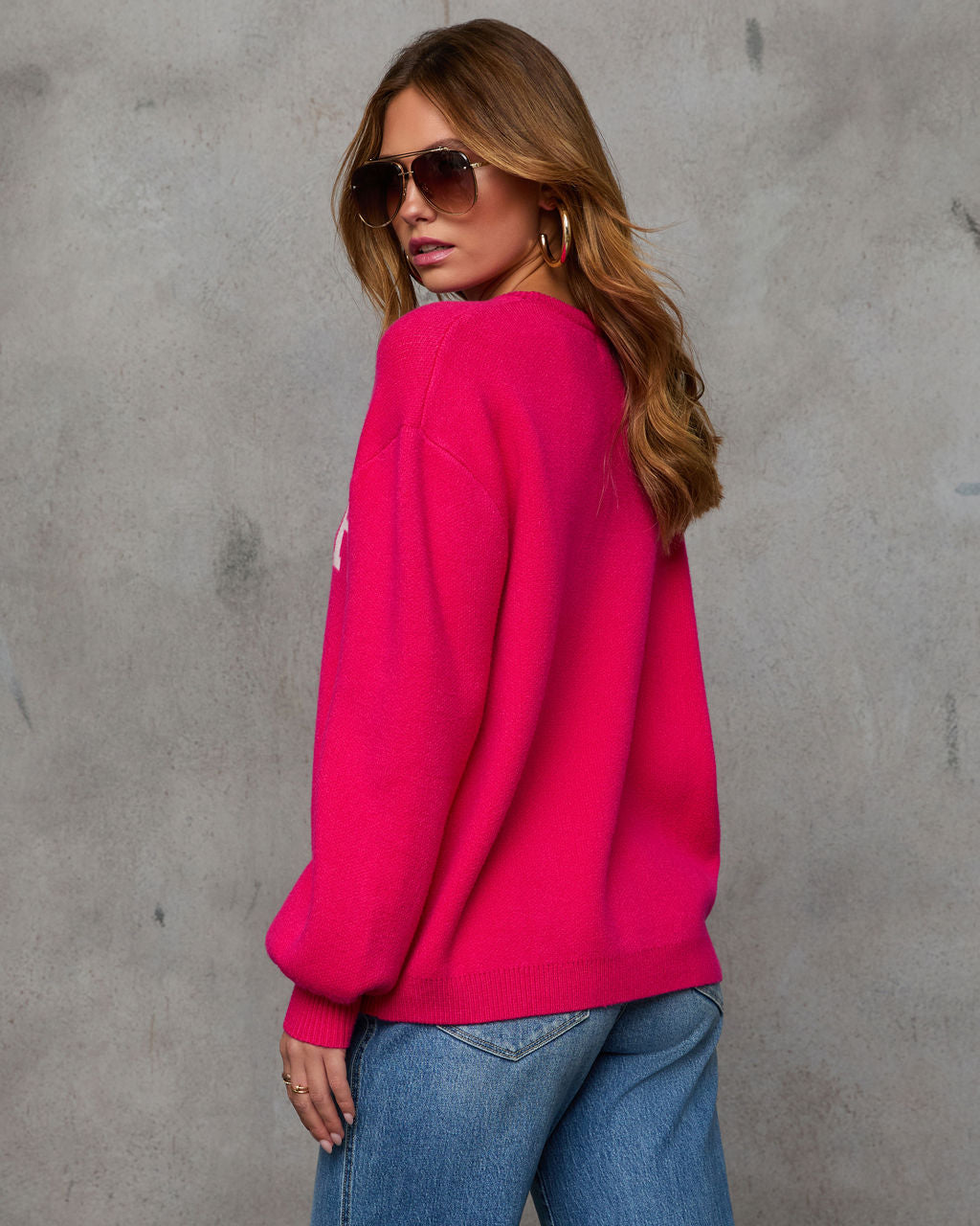 Cheer Mom Knit Pullover Sweater