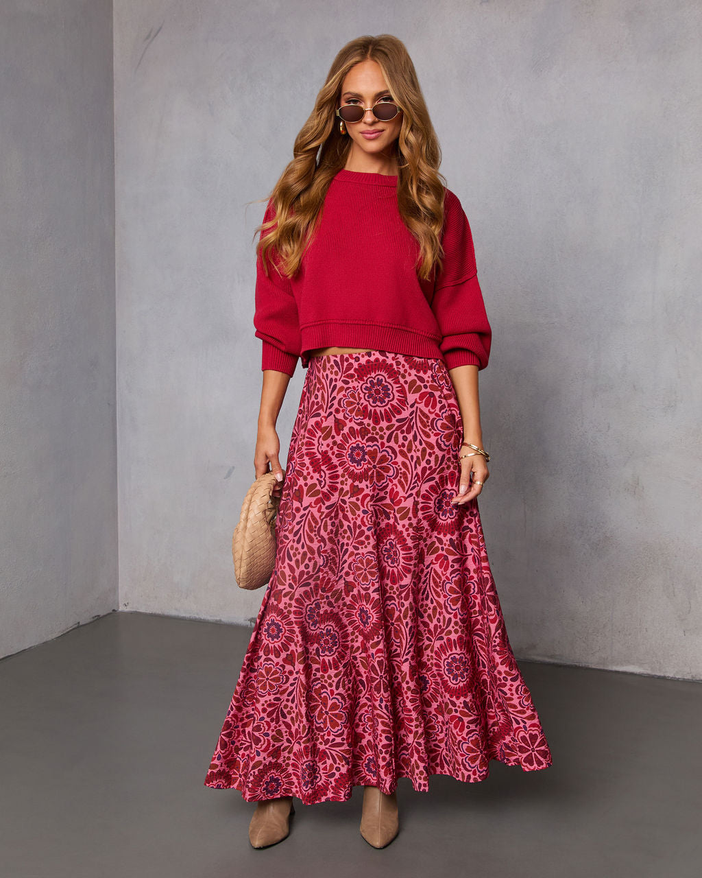 Elouise Cropped Crewneck Sweater