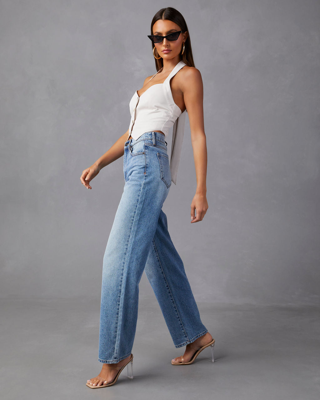 Brandis High Rise Straight Leg Jeans