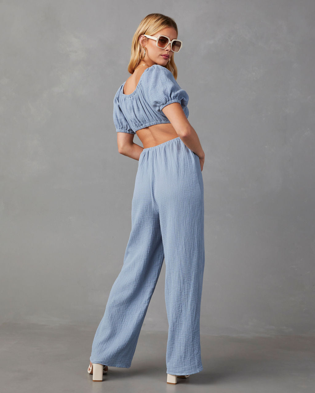 Jhene Cutout Short Sleeve Jumpsuit