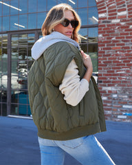 Fall And Forever Hooded Puffer Vest