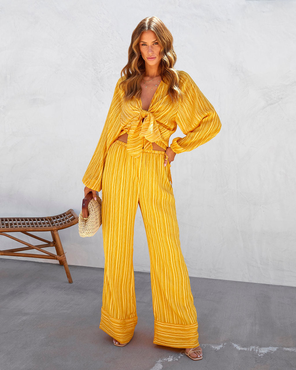 Tatianna High Waisted Wide Leg Pants